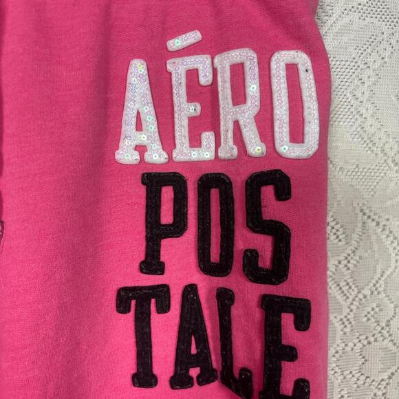 y2k aeropostale pink jogger sweatpants - Picture 3 of 6